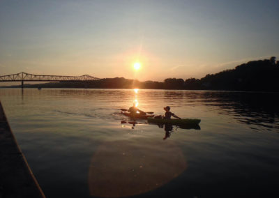 Kayaking on the Ohio River